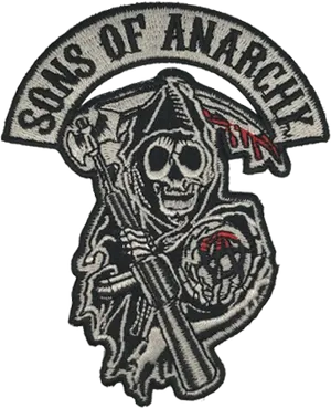 Sonsof Anarchy Logo Patch PNG Image