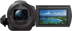 Sony Camcorder Zeiss Lens PNG Image