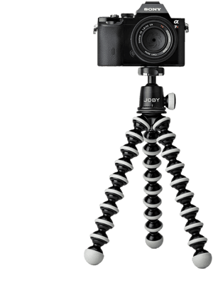 Transparent Camera Tripod Clipart - Vlog Camera With Flip Screen And Tripod, HD Png Download PNG with transparent background