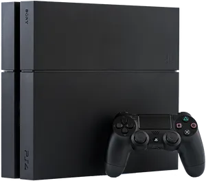 Sony P S4 Consoleand Controller PNG Image