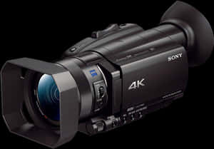 Sony4 K Professional Camcorder PNG image with transparent background