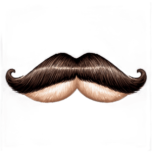 Sophisticated Pencil Mustache PNG 05042024 PNG
