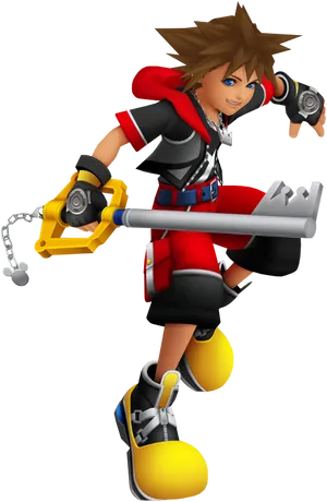 Sora_ Keyblade_ Wielder_ Kingdom_ Hearts PNG Image