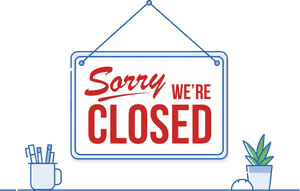 Sorry We Are Closed Sign PNG