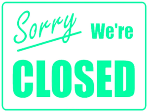 Sorry We Are Closed Sign PNG Image