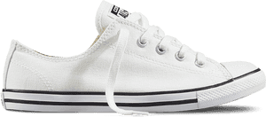 Soulier Converse All Star Dainty White Wmns - Converse Chuck Taylor All Star Low Top, HD Png Download PNG image with transparent background