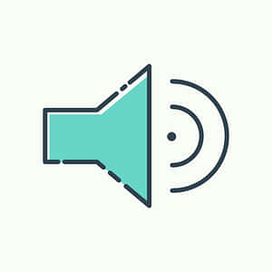 Sound Icon Graphic PNG with transparent background