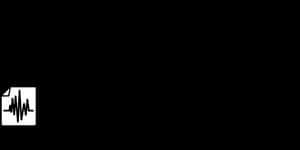 Sound Wave Icon Black Background PNG image with transparent background