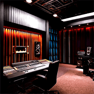 Soundproof Recording Studio Design PNG gem PNG with transparent background