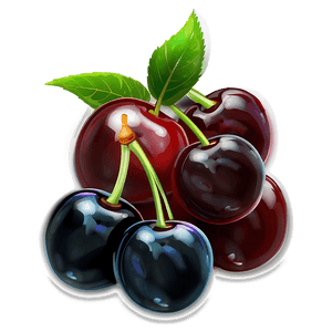 Sour Cherry Cartoon PNG 06252024 PNG
