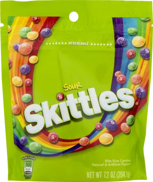 Sour Skittles Candy Package Image PNG Image