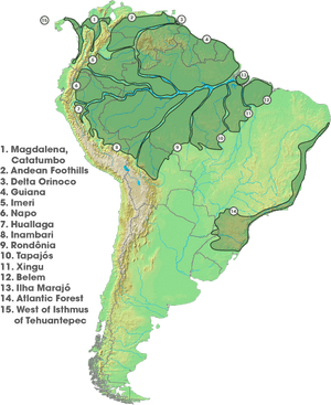 Areas Of Endemism - South America Drainage Basins, HD Png Download PNG with transparent background