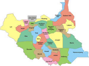 South Sudan States, HD Png Download PNG image with transparent background