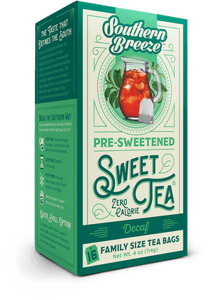Decaffeinated Iced Sweet Tea - Southern Breeze Sweet Tea, HD Png Download PNG with transparent background