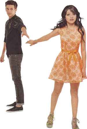 Soy Luna Characters Pose PNG Image