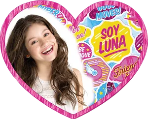 Soy Luna Heart Shaped Collage PNG Image