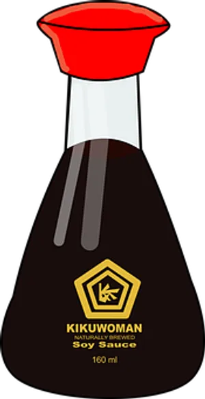 Soy Sauce Bottle Graphic PNG Image