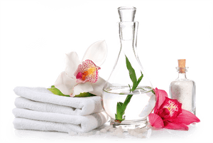 Spa Essentials Orchidsand Oils PNG image with transparent background