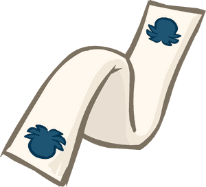 Spa Towel With Blue Accents PNG image with transparent background