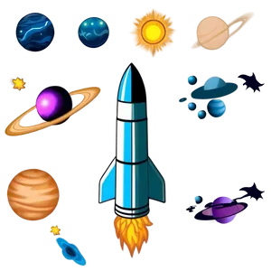 Space Coloring Page Png Ilv31 PNG Image