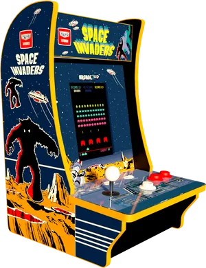 Space Invaders Arcade Machine PNG Image