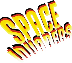 Space Invaders Logo PNG Image