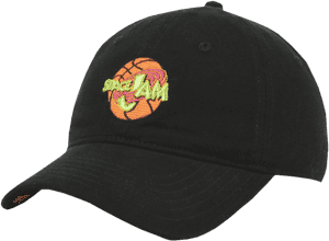Space Jam Logo Black Baseball Cap PNG image with transparent background