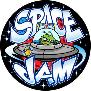 Space_ Jam_ Logo_with_ Alien_ Character PNG image with transparent background