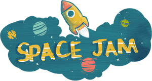 Space Jam Rocket Illustration PNG image with transparent background