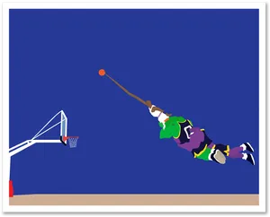 Space Jam Slam Dunk Illustration PNG Image