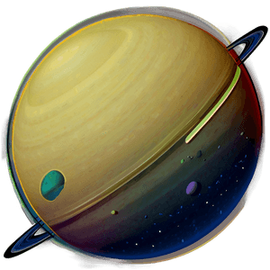 Space Saturn Graphic PNG edd PNG image with transparent background