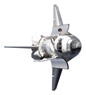 Space_ Shuttle_ Isolated_on_ Gray_ Background PNG Image