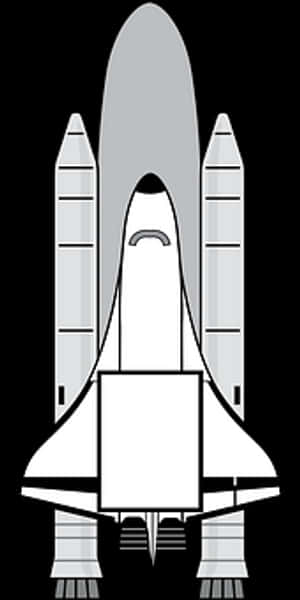 Space_ Shuttle_ Vector_ Illustration PNG with transparent background