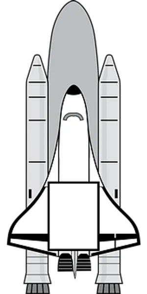 Space_ Shuttle_ Vector_ Illustration PNG Image