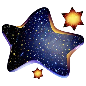 Space Star Pattern Png Tbj PNG Image