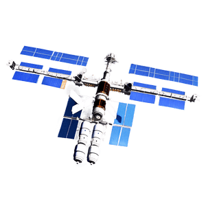 Space Station with Satellites PNG 26 PNG with transparent background