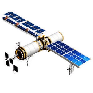 Space Station with Satellites PNG 34 PNG with transparent background