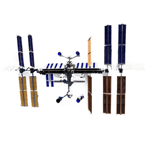 Space Station with Satellites PNG xfh PNG with transparent background