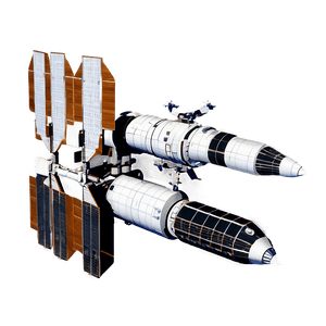 Space Station with Shuttle PNG 64 PNG with transparent background