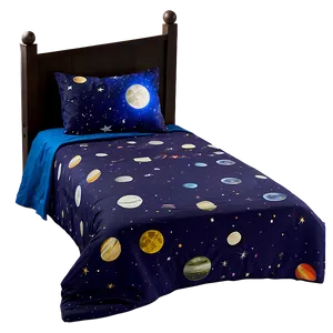 Space Themed Bed Sheets Png Tbk PNG Image