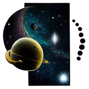 Space Themed Wall Art Png 06292024 PNG Image