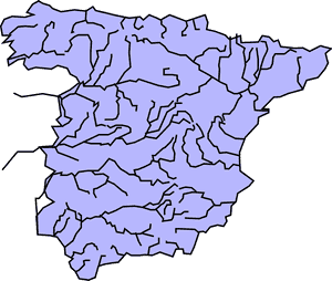 Blank Map Of Spain With Rivers, HD Png Download PNG image with transparent background