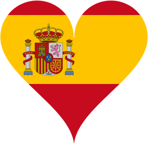 Transparent Heart Crown Png - Square Spain Flag, Png Download PNG with transparent background