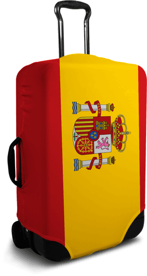 Spain Flag Luggage Cover'Data-large Image='//cdn - Spain Flag, HD Png Download PNG with transparent background