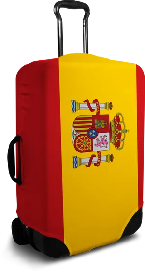 Spain Flag Luggage Cover PNG Image