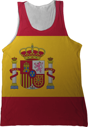 Spain Flag Tank Top - Spain Flag, HD Png Download PNG image with transparent background