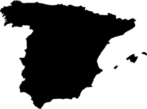 Spain - Spain Map Blue, HD Png Download PNG with transparent background