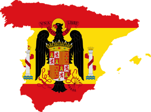 Transparent Spanish Flag Png - Franco Spain Flag Map, Png Download PNG image with transparent background