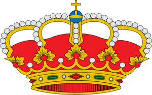 Spanish Royal Crown Illustration PNG image with transparent background