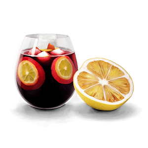 Spanish Sangria PNG wbw PNG with transparent background
